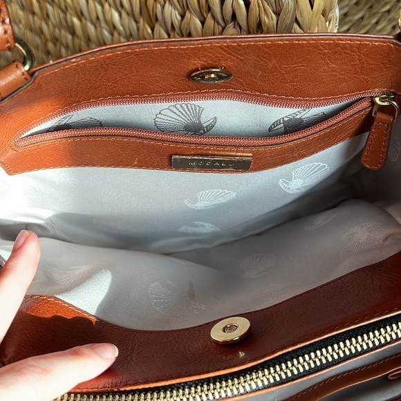 MODALU PIPPA TAN HANDBAG TAN LEATHER SHOULDER GRAB BAG - Picture 6 of 10